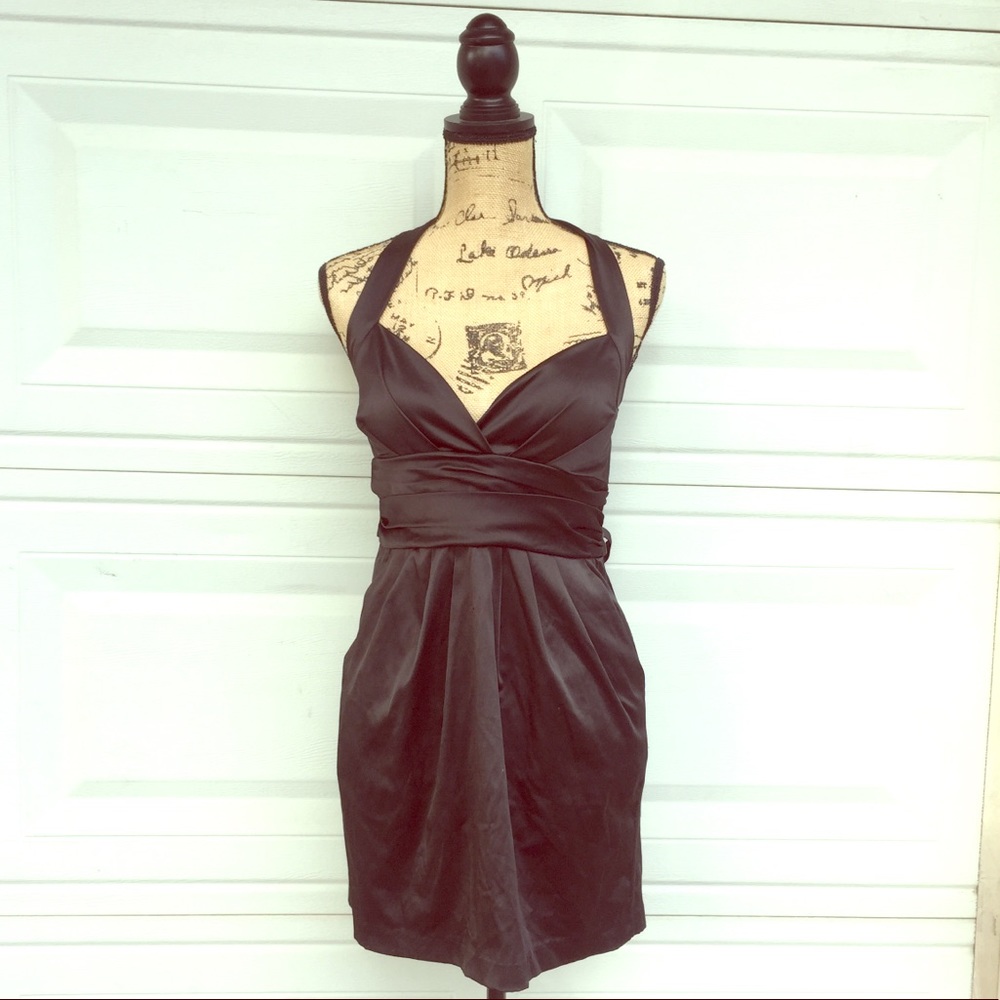 That little black sateen dress
